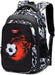 Schulrucksack Jungen Teenager Schultaschen Mädchen Ranzen Ergonomischem Kinder Rucksäcke Fußball Druck Schulranzen für 8 10 15 Jahre School Bags 