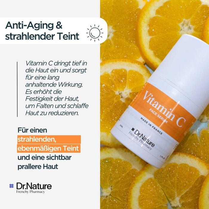 Serum Vitamin C für Gesicht Empfindliche Haut Naturkosmetik | 99% Inhaltsstoffen Natürlichen Ursprungs | Pigmentflecken Entferner Gesicht