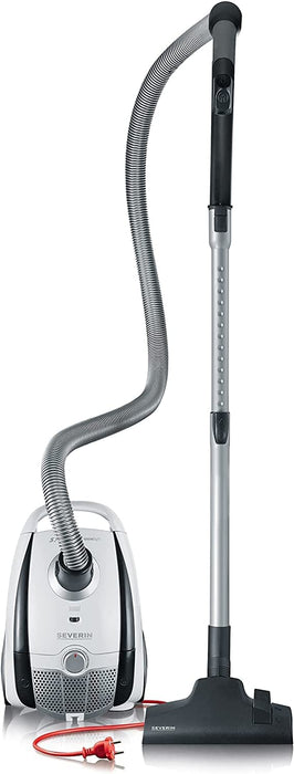 Severin, Beutel Staubsauger, Schneeweiß-platingrau