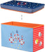 Sitzbox Kinder, Faltbare Aufbewahrungsbox mit Stauraum, Deckel, Motiv Meer, Jungen & Mädchen, 50 Liter, blau, Sea Life