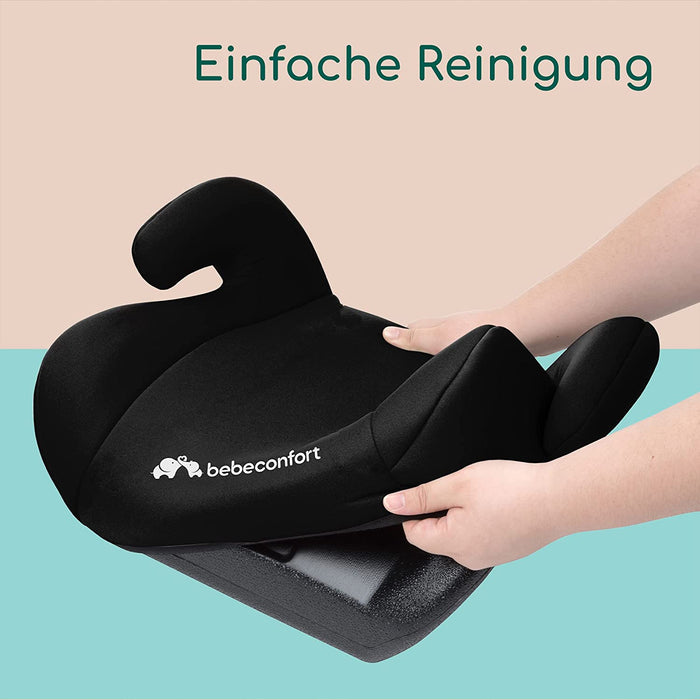 Sitzerhöhung, Leicht Waschbar, für Kinder ab 3 Monaten bis 10/12 Jahren, 15-36 kg, Full Black
