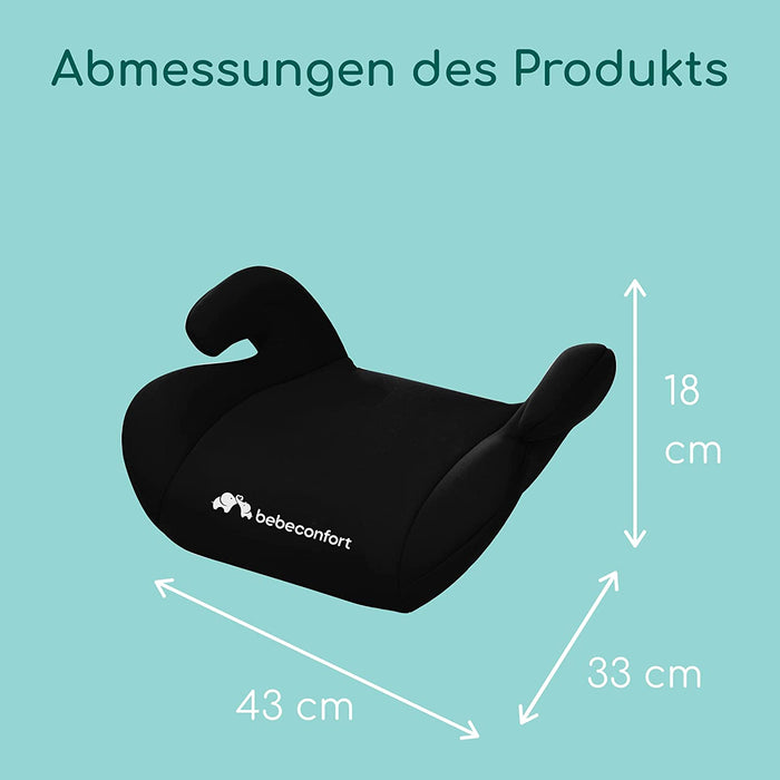 Sitzerhöhung, Leicht Waschbar, für Kinder ab 3 Monaten bis 10/12 Jahren, 15-36 kg, Full Black