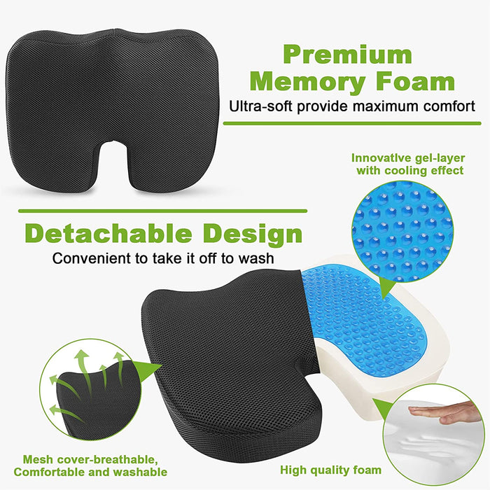 Premium Memory Foam Sitzkissen Steißbein Orthopädisches Auto