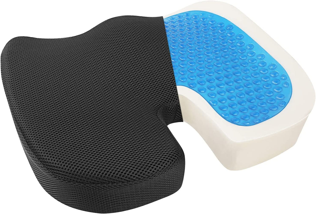 Memory Foam Stuhlkissen Sitzkissen Orthopädisch Ergonomisches Cushion mit  Gel-Schicht Stuhlkissen Rückenschmerzen reduzieren