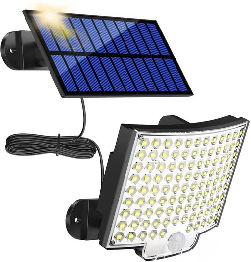 Solarlampen für Außen, MPJ 106 LED Solarleuchte Aussen mit Bewegungsmelder, IP65 Wasserdichte, 120°Beleuchtungswinkel, Solar Wandleuchte
