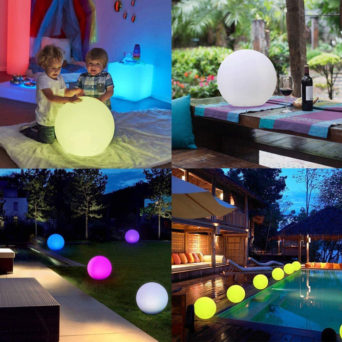 Solarlampen für außen, infray Solarleuchten für außen, Solar Gartenleuchten 30cm Solarkugel mit 9 Modi Leuchte, IP67 Wasserdicht LED Solarleuchten