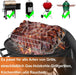Spareribs Halter Grill – Braten und Rippchenhalter Edelstahl, Aufsatz zur Zubereitung von 5 Spareribs und Braten auf Gas- und Kohlegrill – Backofen