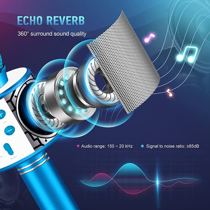 Spielzeug ab 5-11 Jahre Mädchen Junge, Karaoke Mikrofon Kinder Geschenke Jungen 4-10 Jahre Geschenk Spielzeug für Jungen Mädchen, Kinder Mikrofon