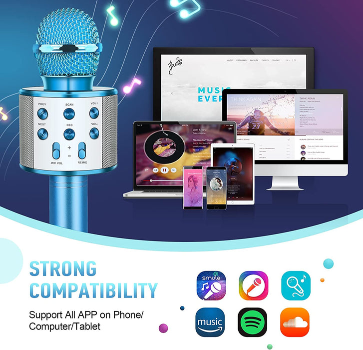 Spielzeug ab 5-11 Jahre Mädchen Junge, Karaoke Mikrofon Kinder Geschenke Jungen 4-10 Jahre Geschenk Spielzeug für Jungen Mädchen, Kinder Mikrofon