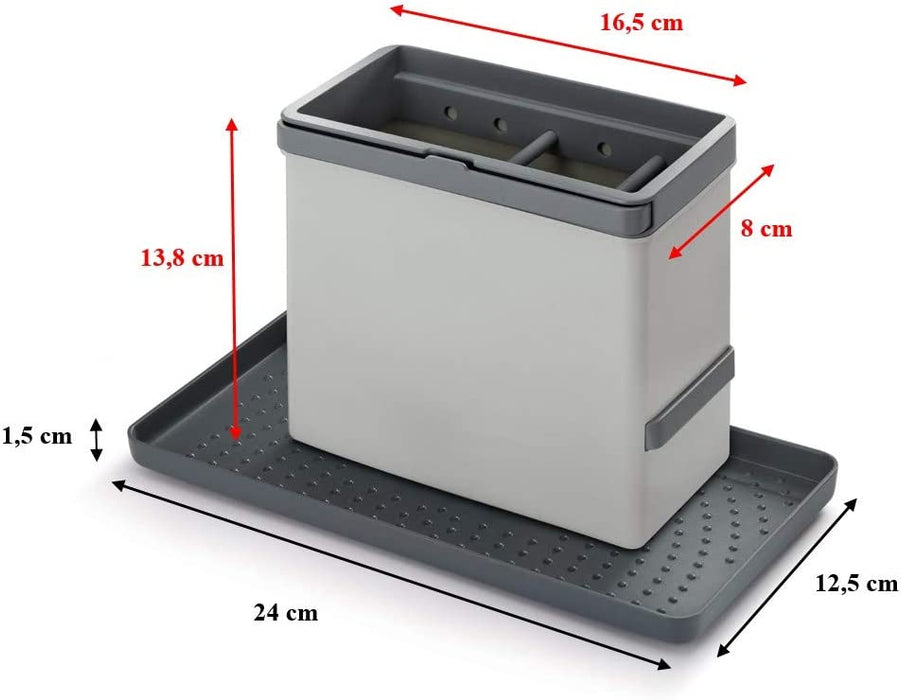 Spülbecken-Organizer 24x13x14cm ABS, Plastik, Grau