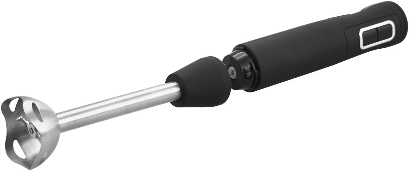 Stabmixer, Edelstahl Stab, Griff gummiert für besseren Halt, zweiteilig, 2 Geschwindigkeiten, PREIS-/LEISTUNGSSIEGER 05/2017, 250 Watt, Schwarz