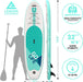 Stand Up Paddle Board - Leader Accessories All-Round SUP Board aufblasbar SUP Brett 