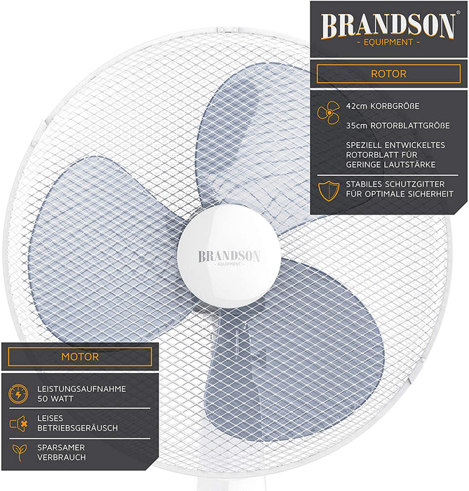 Standventilator mit Fernbedienung - Standlüfter leise - Ventilator höhenverstellbar - mobiler Lüfter - Neigungswinkel verstellbar -