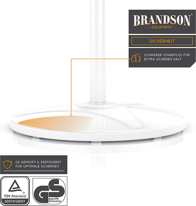 Standventilator mit Fernbedienung - Standlüfter leise - Ventilator höhenverstellbar - mobiler Lüfter - Neigungswinkel verstellbar -