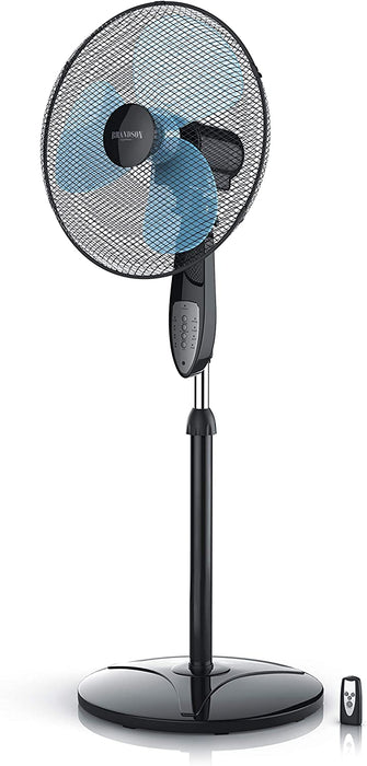 Standventilator mit Fernbedienung Standlüfter - Ventilator höhenverstellbarer Standfuß - Neigungswinkel verstellbar - 50W 