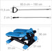 Stepper, verstellbarer Widerstand, mit Expander, Tacho und Schrittzähler HBT: 170 x 31 x 33 cm, schwarz-blau