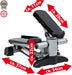 Stepper inklusive Trainingsbändern / Hometrainer Stepper mit verstellbarem Widerstand und kabellosem Trainingscomputer – Up-Down-Stepper 