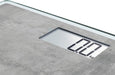 Style Sense Compact 300 Concrete, digitale Körperwaage mit LCD-Anzeige, elektronische Waage mit extraflachem Design, Personenwaage 