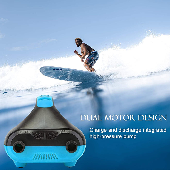 Sup Pumpe Elektrisch - Sup Pumpe 20psi,Multifunktion Elektrische Luftpumpe Intelligente Zweistufige Auto-Off-Funktion 12V Quick-Fill 