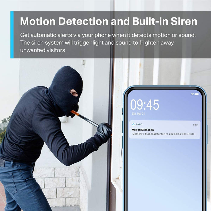 TP-Link Tapo C310 Überwachungskamera Außen, WLAN IP Kamera, 3MP Hochauflösung, 30m Nachtsicht, Alarmmeldung, unterstützt Alexa & Google Assistant