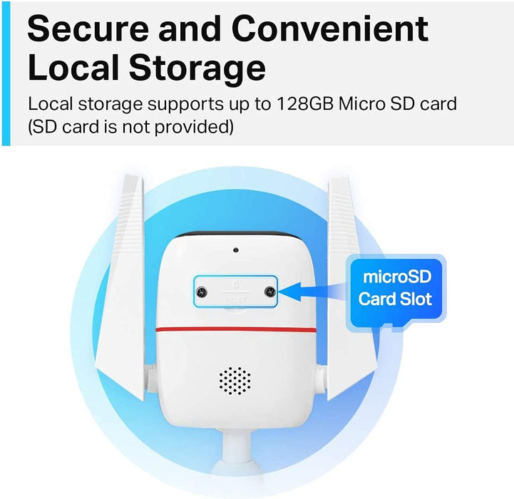 TP-Link Tapo C310 Überwachungskamera Außen, WLAN IP Kamera, 3MP Hochauflösung, 30m Nachtsicht, Alarmmeldung, unterstützt Alexa & Google Assistant