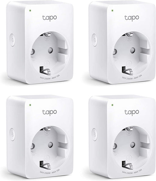 Tapo Smart WLAN Steckdose,Alexa Steckdose 4er Pack, Smart Home WiFi Steckdose, Alexa Zubehör, funktioniert mit Alexa, Google Home, Tapo App