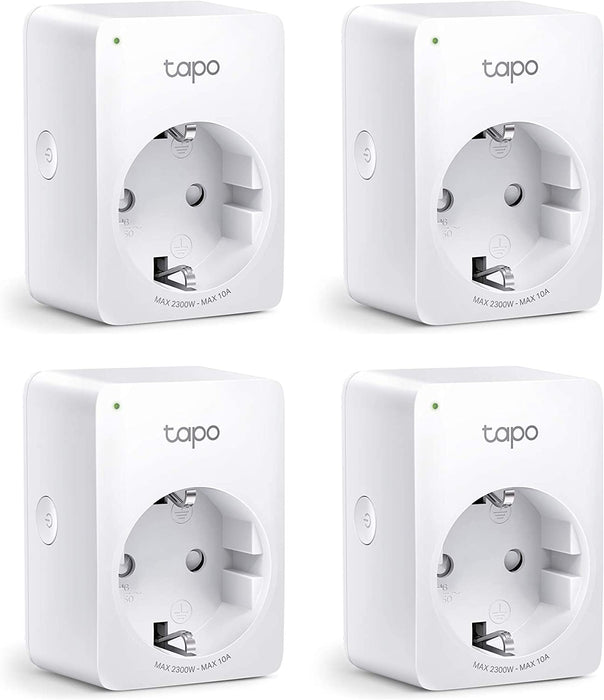 Tapo Smart WLAN Steckdose,Alexa Steckdose 4er Pack, Smart Home WiFi Steckdose, Alexa Zubehör, funktioniert mit Alexa, Google Home, Tapo App