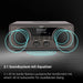 TechniSat DIGITRADIO 631 - Stereo Internetradio (DAB, UKW, 70 Watt 2.1 System m. Subwoofer, CD, USB, Bluetooth-Streaming, AUX, WLAN, Wecker)
