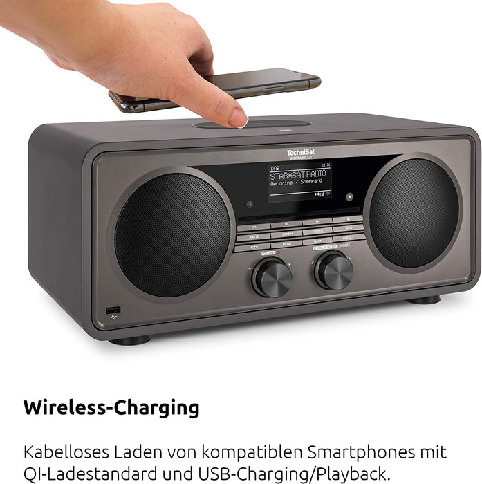 TechniSat DIGITRADIO 631 - Stereo Internetradio (DAB, UKW, 70 Watt 2.1 System m. Subwoofer, CD, USB, Bluetooth-Streaming, AUX, WLAN, Wecker)