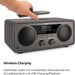 TechniSat DIGITRADIO 631 - Stereo Internetradio (DAB, UKW, 70 Watt 2.1 System m. Subwoofer, CD, USB, Bluetooth-Streaming, AUX, WLAN, Wecker)