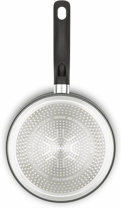 Tefal Hard Titanium+ Schmorpfanne mit Deckel | 24 cm | Für alle Herdarten inklusive Induktion | Antihaftversiegelt | Starker Induktionsboden