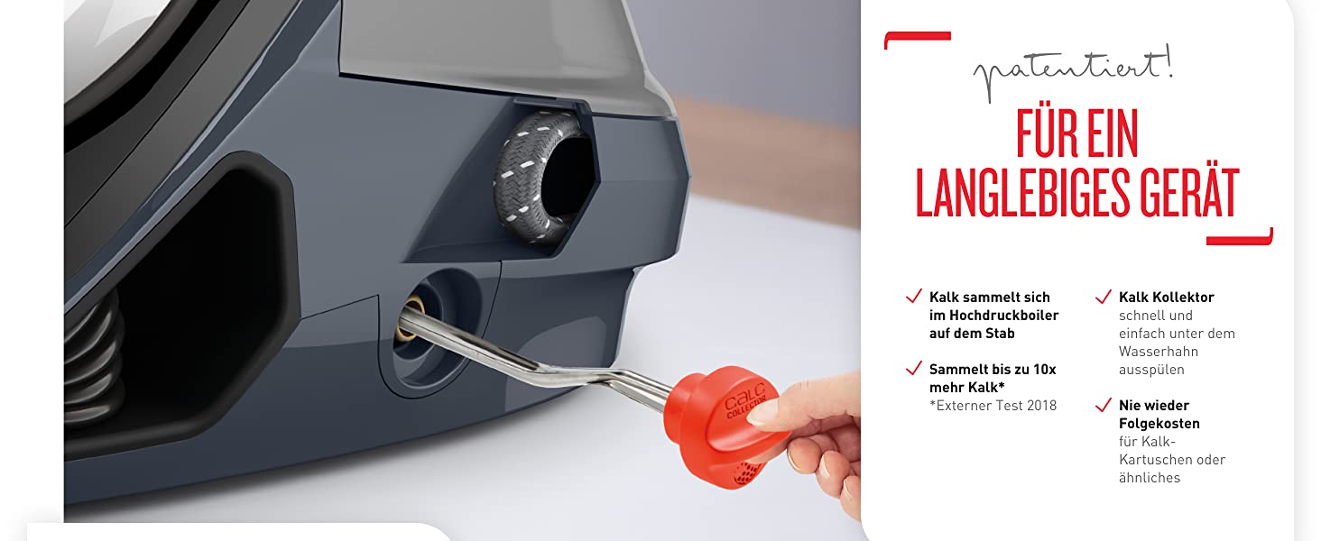 Tefal Pro Express Dampfbügelstation |7,5 bar| 1,6 L Wassertank-Fassungsvermögen | Anti-Kalk-Kollektor|120 g/Min. konstante Dampfmenge