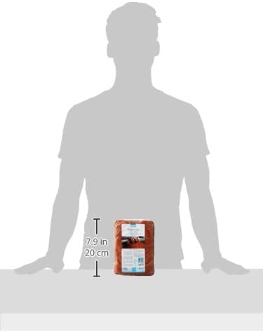 Töpferton unschamottiert, 5 kg in terracotta, geschmeidig und leicht zu verarbeiten, ohne Schamottanteil, lufthärtend und brennbar, für Töpferscheibe geeignet