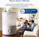 Top-Fill Luftbefeuchter 3L mit Nachtlicht, 360°Drehbare Düse, Spülmaschinenfest Humidifier, Leiser Raumluftbefeuchter, 25H BPA-Frei Aroma Diffuser 