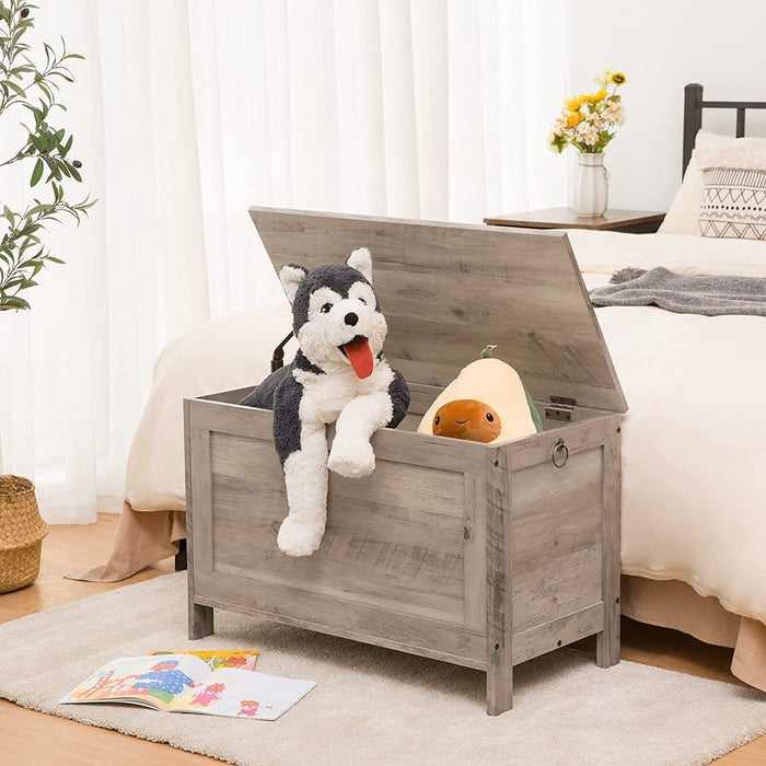 Truhen, Sitzbank mit Stauraum, Spielzeugkiste mit Deckel, Bank, Sitztruhe, Schuhbank, Aufbewahrungstruhe, Robust, Stabil, Flur, Schlafzimmer