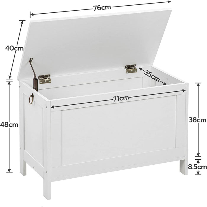 Truhen, Sitzbank mit Stauraum, Spielzeugkiste mit Deckel, Bank, Sitztruhe, Schuhbank, Aufbewahrungstruhe, Robust, Stabil, Flur, Schlafzimmer