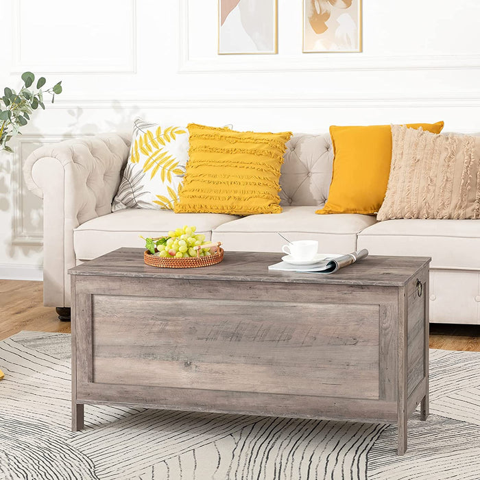 Truhen, Sitzbank mit Stauraum, Spielzeugtruhe mit Deckel, Schuhbank, Sitztruhe, Aufbewahrungstruhe, Robust, Sicherheitsscharniere, Schlafzimmer