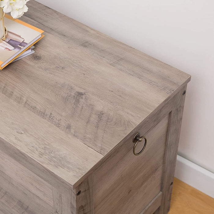 Truhen, Sitzbank mit Stauraum, Spielzeugtruhe mit Deckel, Schuhbank, Sitztruhe, Aufbewahrungstruhe, Robust, Sicherheitsscharniere, Schlafzimmer