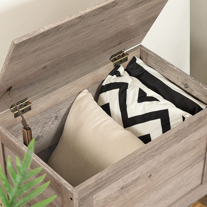 Truhen, Sitzbank mit Stauraum, Spielzeugtruhe mit Deckel, Schuhbank, Sitztruhe, Aufbewahrungstruhe, Robust, Sicherheitsscharniere, Schlafzimmer