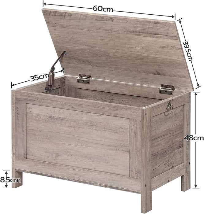 Truhen, Sitzbank mit Stauraum, Spielzeugtruhe mit Deckel, Schuhbank, Sitztruhe, Aufbewahrungstruhe, Robust, Sicherheitsscharniere, Schlafzimmer