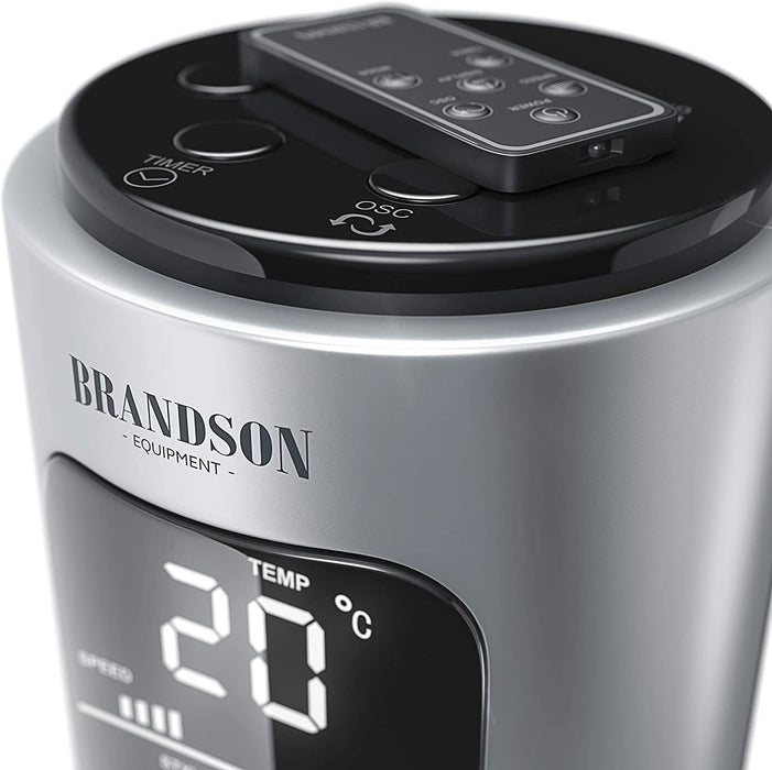 Turmventilator mit Fernbedienung 96 cm - Testsieger - mobiler Lüfter leise - Standventilator mit Oszilation - 3 Geschwindigkeiten 4 Lüftungs-Modi 