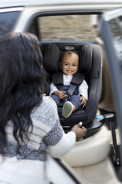 Turn2Me Reboarder Kindersitz mit Isofix, 360 Grad drehbarer Autositz für Kinder von 0-4 Jahre, Gruppe 0+/1 (ab Geburt - 18 kg), 5-Punkt-Gurt