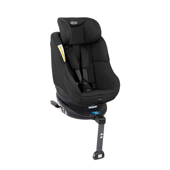 Turn2Me Reboarder Kindersitz mit Isofix, 360 Grad drehbarer Autositz für Kinder von 0-4 Jahre, Gruppe 0+/1 (ab Geburt - 18 kg), 5-Punkt-Gurt