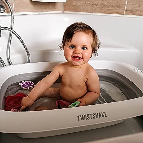 Badewannen Faltbare für Neugeborene Kleinkind Babys, Platzsparend Klappbare und Rutschfeste Babybadewanne, Tragbar und komfortabel
