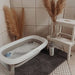 Badewannen Faltbare für Neugeborene Kleinkind Babys, Platzsparend Klappbare und Rutschfeste Babybadewanne, Tragbar und komfortabel