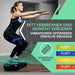 Fitness Ultra Slim Power Vibrationsplatte | Fett verlieren und Fitnesstraining von Zuause | 5 Trainingsprogramme + 180 Stufen | Bluetooth Lautsprecher