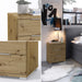 Universal Nachttisch in Artisan Eiche Optik - Moderner Nachtschrank mit drei Schubladen für Ihr Boxspringbett - 46 x 61 x 42 cm