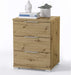 Universal Nachttisch in Artisan Eiche Optik - Moderner Nachtschrank mit drei Schubladen für Ihr Boxspringbett - 46 x 61 x 42 cm