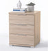 Universal Nachttisch in Eiche Sonoma Optik - Moderner Nachtschrank mit drei Schubladen für Ihr Boxspringbett - 46 x 61 x 42 cm