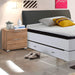Universal Nachttisch in Wildeiche Optik - Moderner Nachtschrank mit zwei Schubladen für Ihr Bett - 46 x 43 x 42 cm 